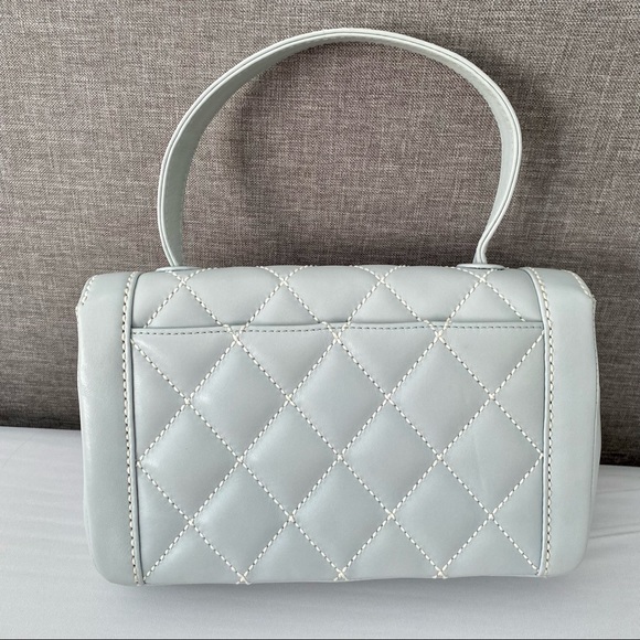 ❌SOLD❌ Chanel Milky Blue Wildstich Handle Bag - Picture 3 of 13